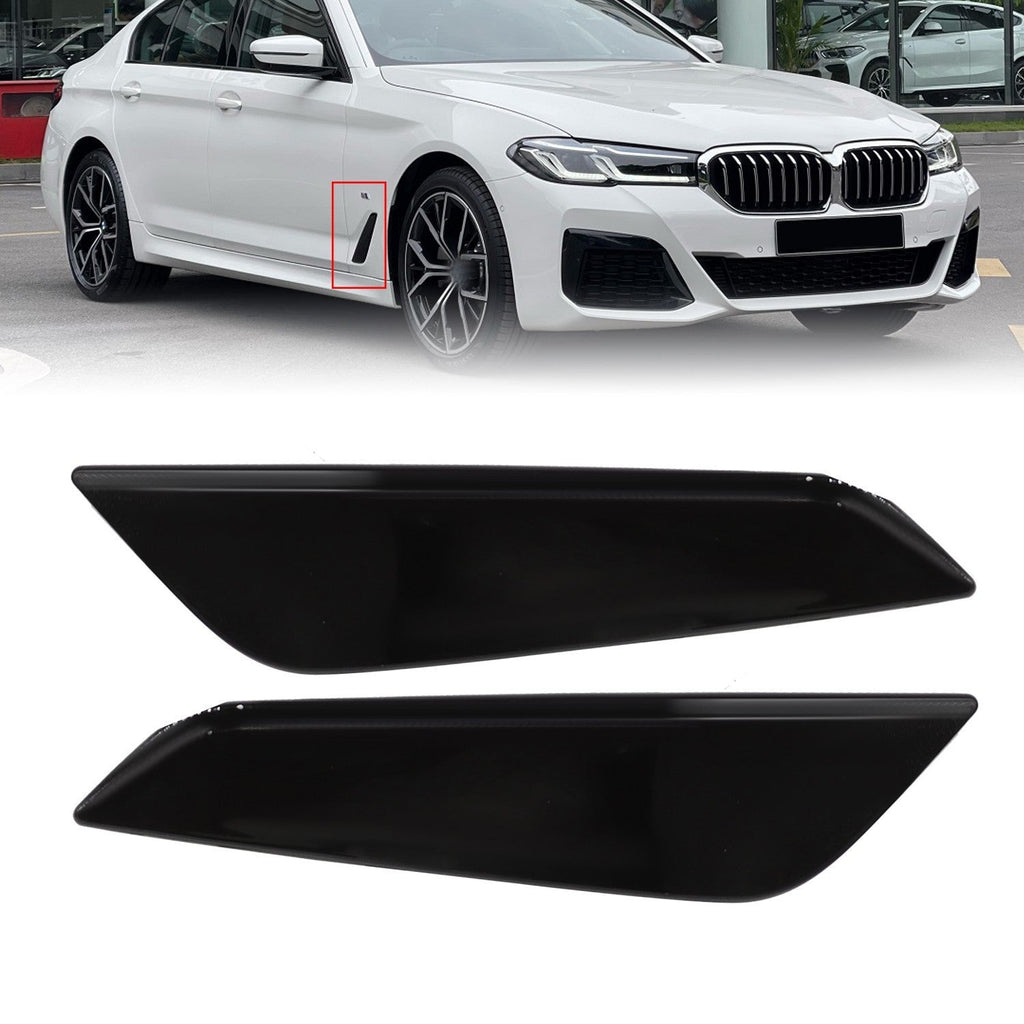 Gloss Black Fender Duct Trim Left & Right for 2017-2023 BMW G30 5 Series