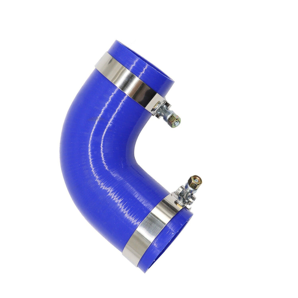 F04-6006 Silicone Rubber 90° Elbow Hose w/ Clamps for Peterbilt Kenworth Paccar