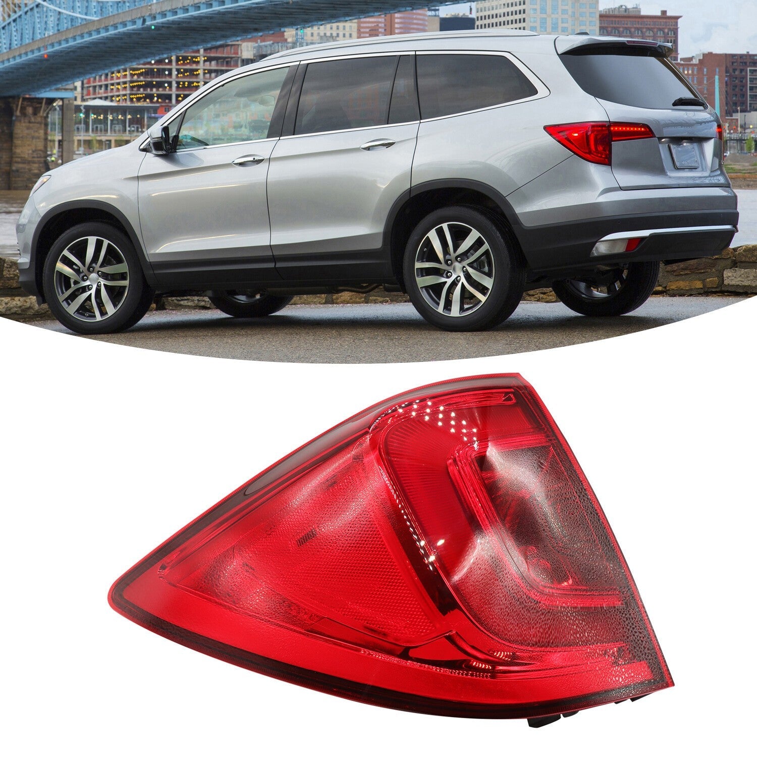 2016-2018 Honda Pilot Driver Side LED Tail Light Outer Lamp SUV Factory Fit