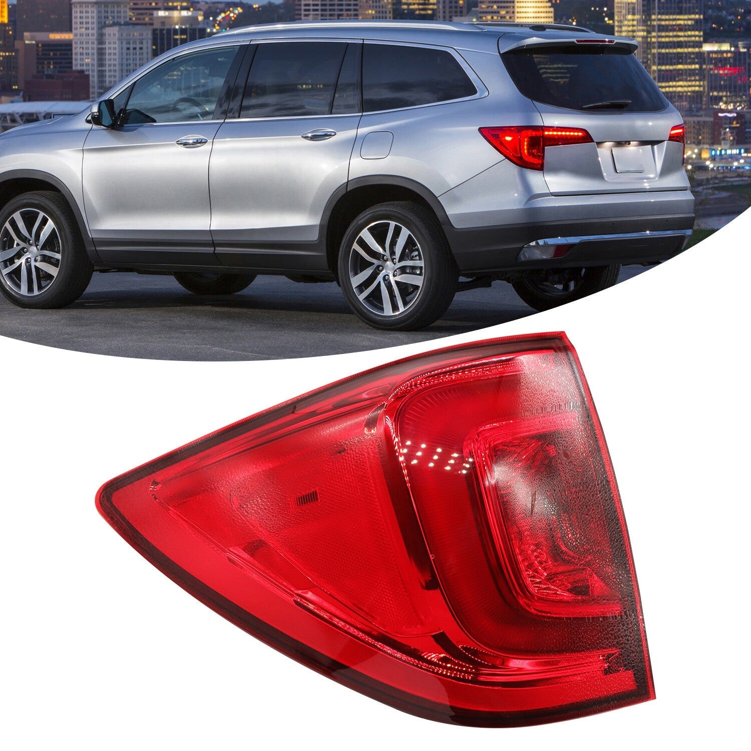 2016-2018 Honda Pilot Driver Side LED Tail Light Outer Lamp SUV Factory Fit