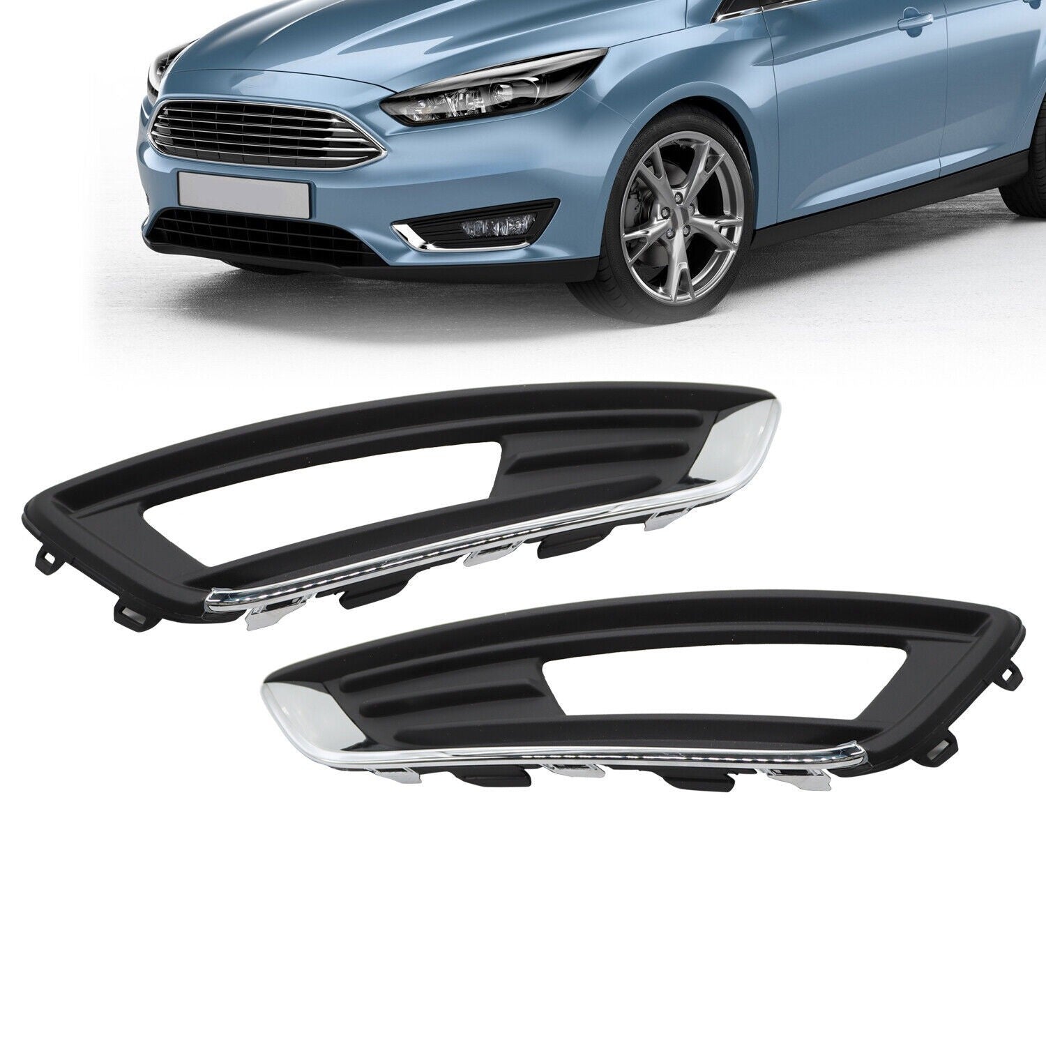 Ford Focus 2015-2018 Fog Light Bezel Trim LH & RH Driver Passenger Side
