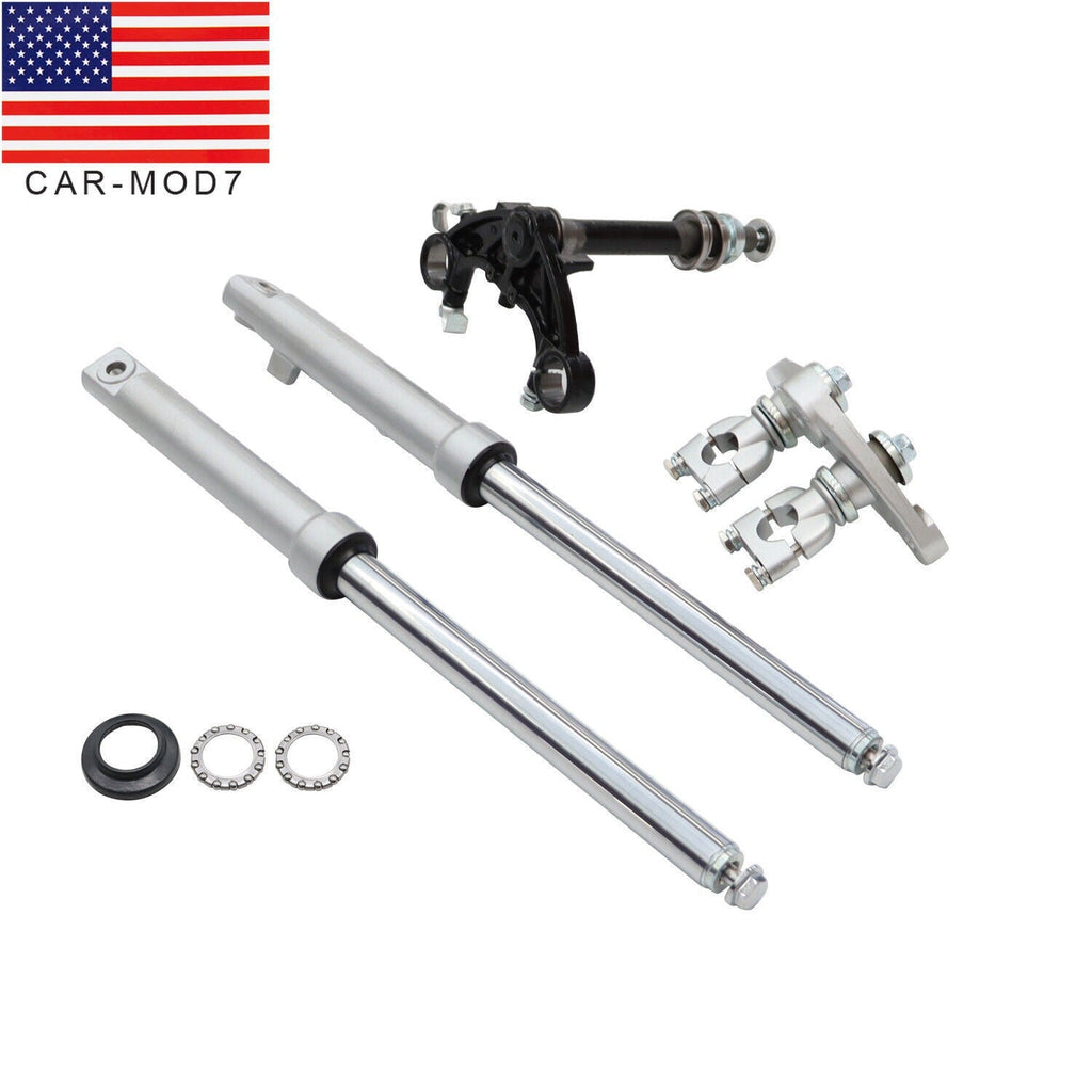 Complete Front Forks Shock Triple Tree Clamp for Honda CRF50 XR50 Dirt Bike