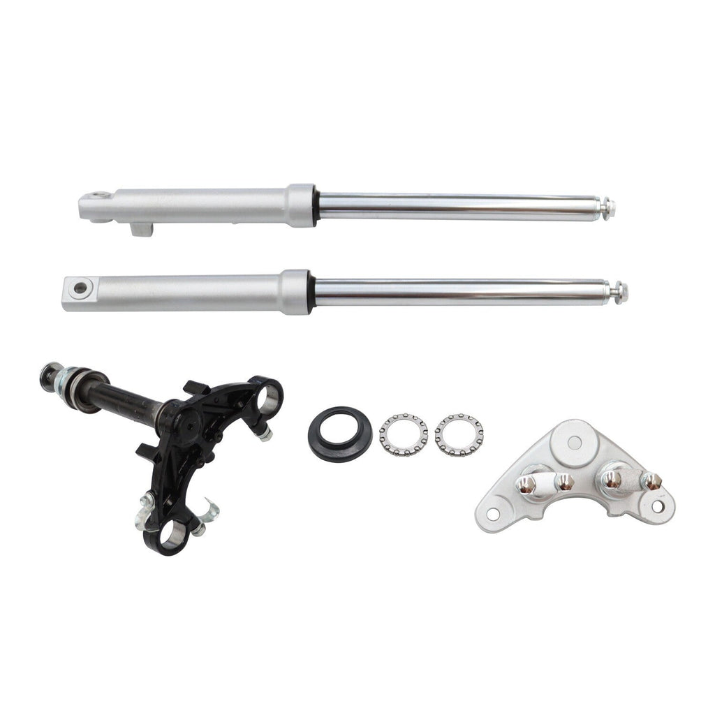 Complete Front Forks Shock Triple Tree Clamp for Honda CRF50 XR50 Dirt Bike