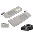 Hyundai Veloster 2012-2015 Sun Visor Pair Gray Driver & Passenger Side