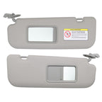 Hyundai Veloster 2012-2015 Sun Visor Pair Gray Driver & Passenger Side