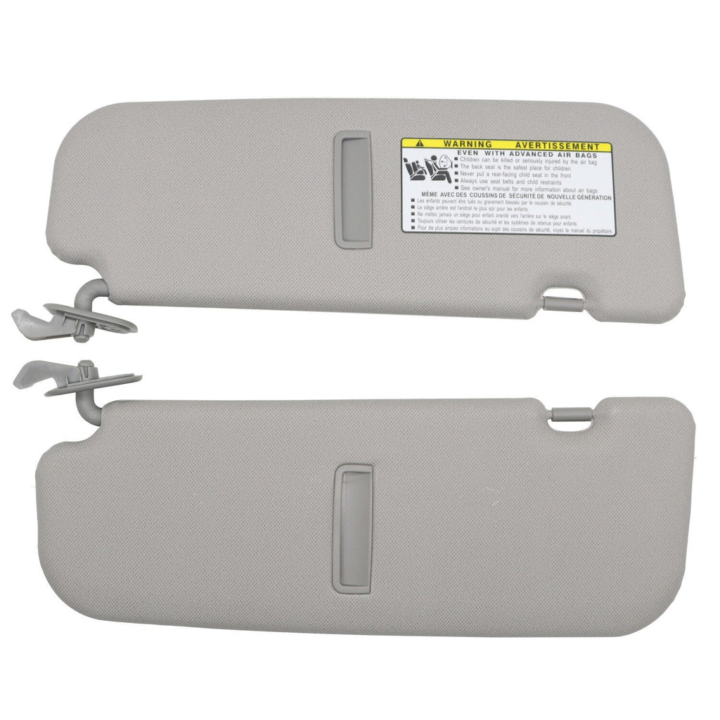 Hyundai Veloster 2012-2015 Sun Visor Pair Gray Driver & Passenger Side