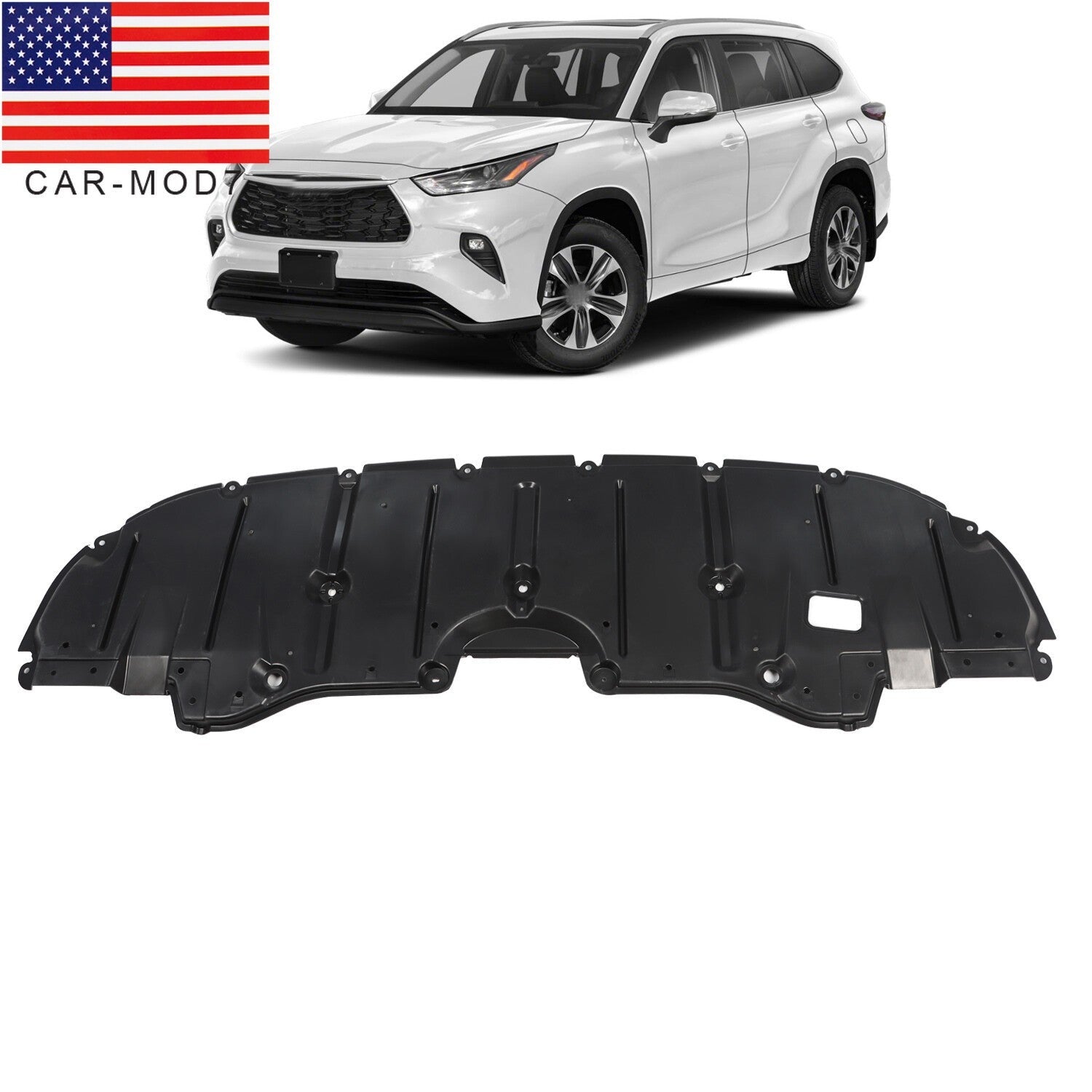 Front Engine Splash Shield Cover for Toyota Highlander L4 V6 2020-2023