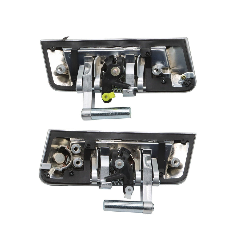 Silver Exterior Door Handle Set Driver & Passenger 2003-2009 Nissan 350Z