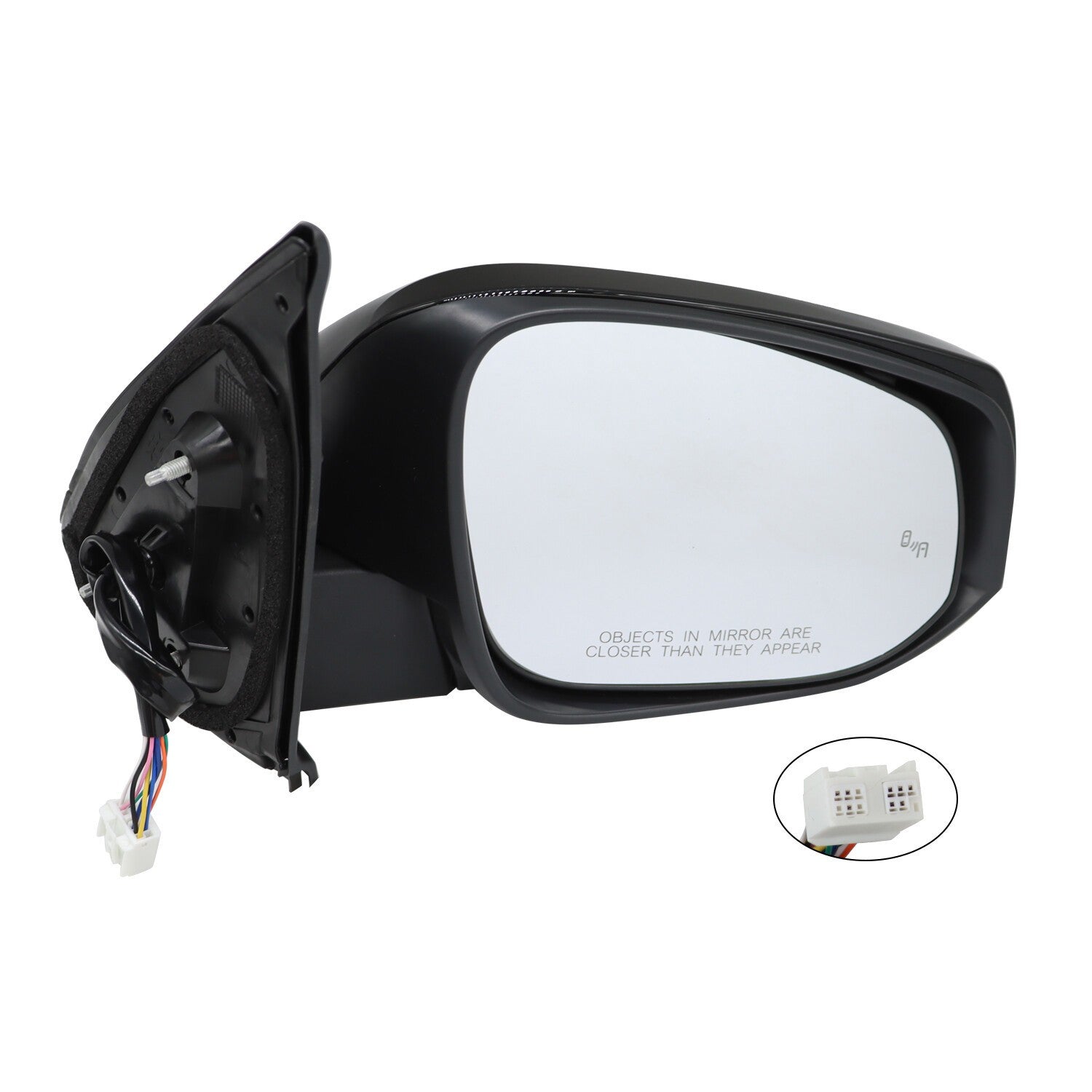 Power Heated Blind Spot Turn Signal Mirror RH Black for Toyota Tacoma New
