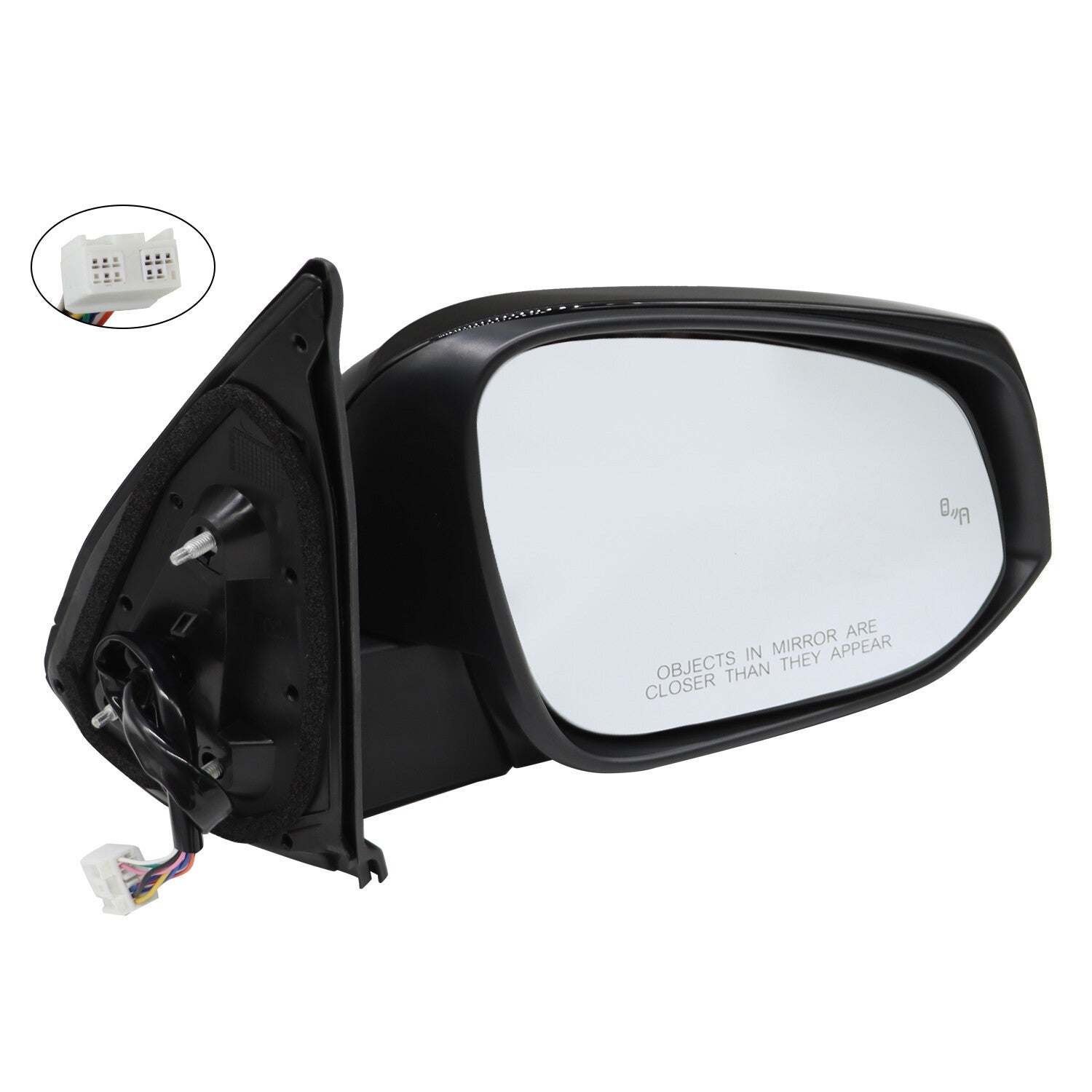 Power Heated Blind Spot Turn Signal Mirror RH Black for Toyota Tacoma New