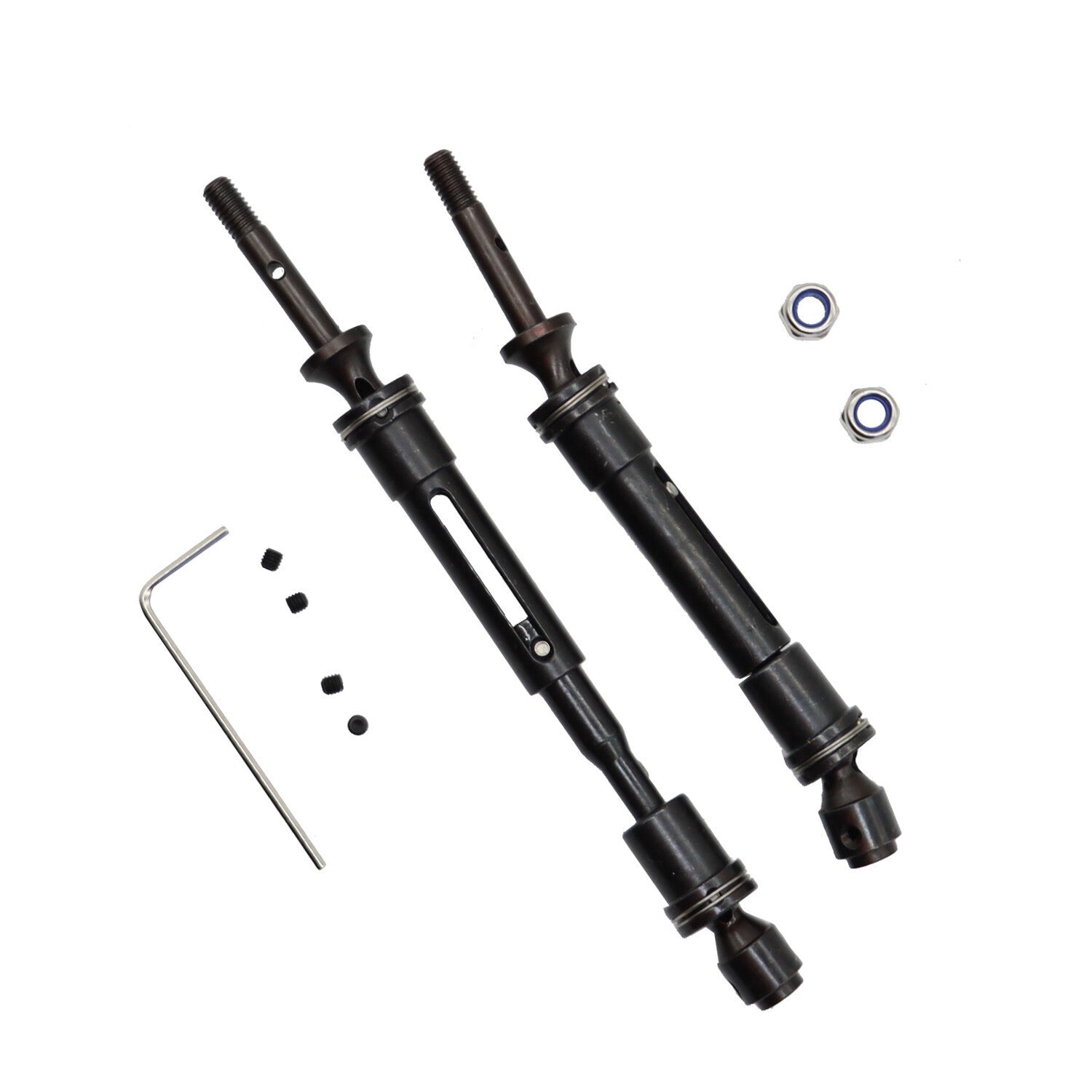2PCS Rear Drive Shaft for 1/10 Traxxas Slash 4X4 Rustler VXL Stampede 4X4