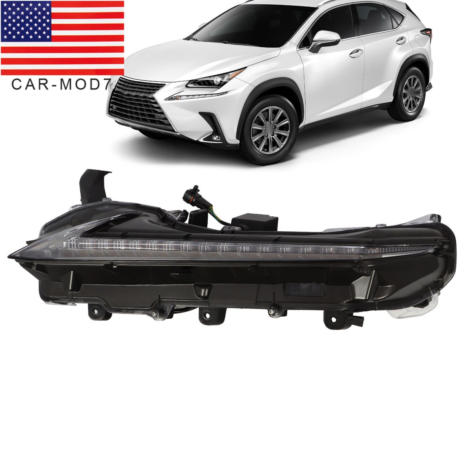LED Turn Signal & Daytime Running Light Left for 15-21 Lexus NX200t/300/300h
