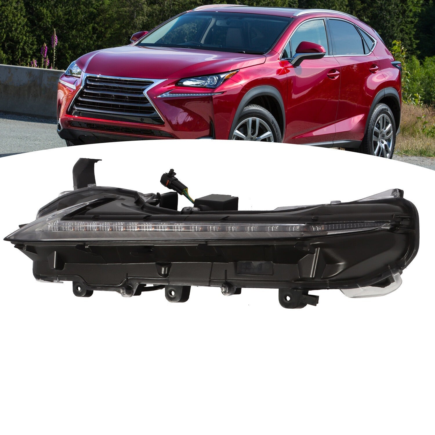 LED Turn Signal & Daytime Running Light Left for 15-21 Lexus NX200t/300/300h