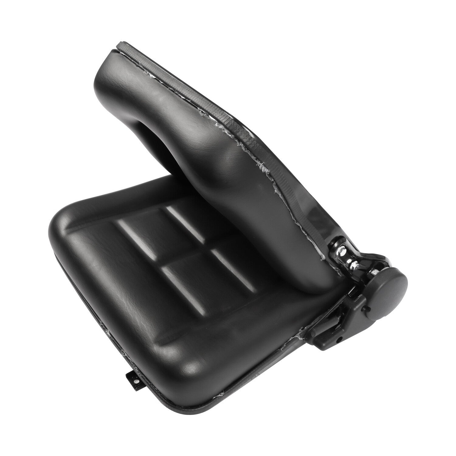 Universal Fold Down Tractor Forklift Seat with Micro Switch and Slide - Black