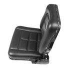 Universal Fold Down Tractor Forklift Seat with Micro Switch and Slide - Black