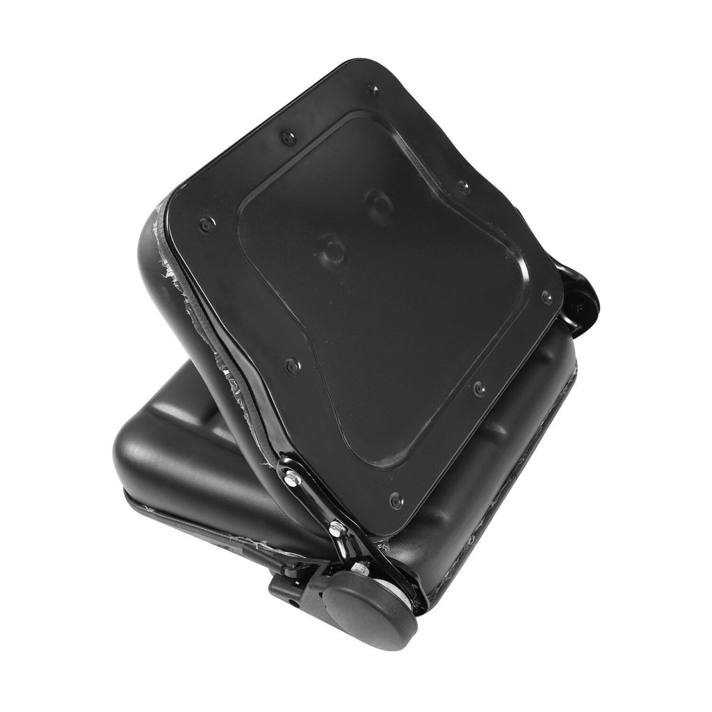 Universal Fold Down Tractor Forklift Seat with Micro Switch and Slide - Black