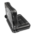 Universal Fold Down Tractor Forklift Seat with Micro Switch and Slide - Black
