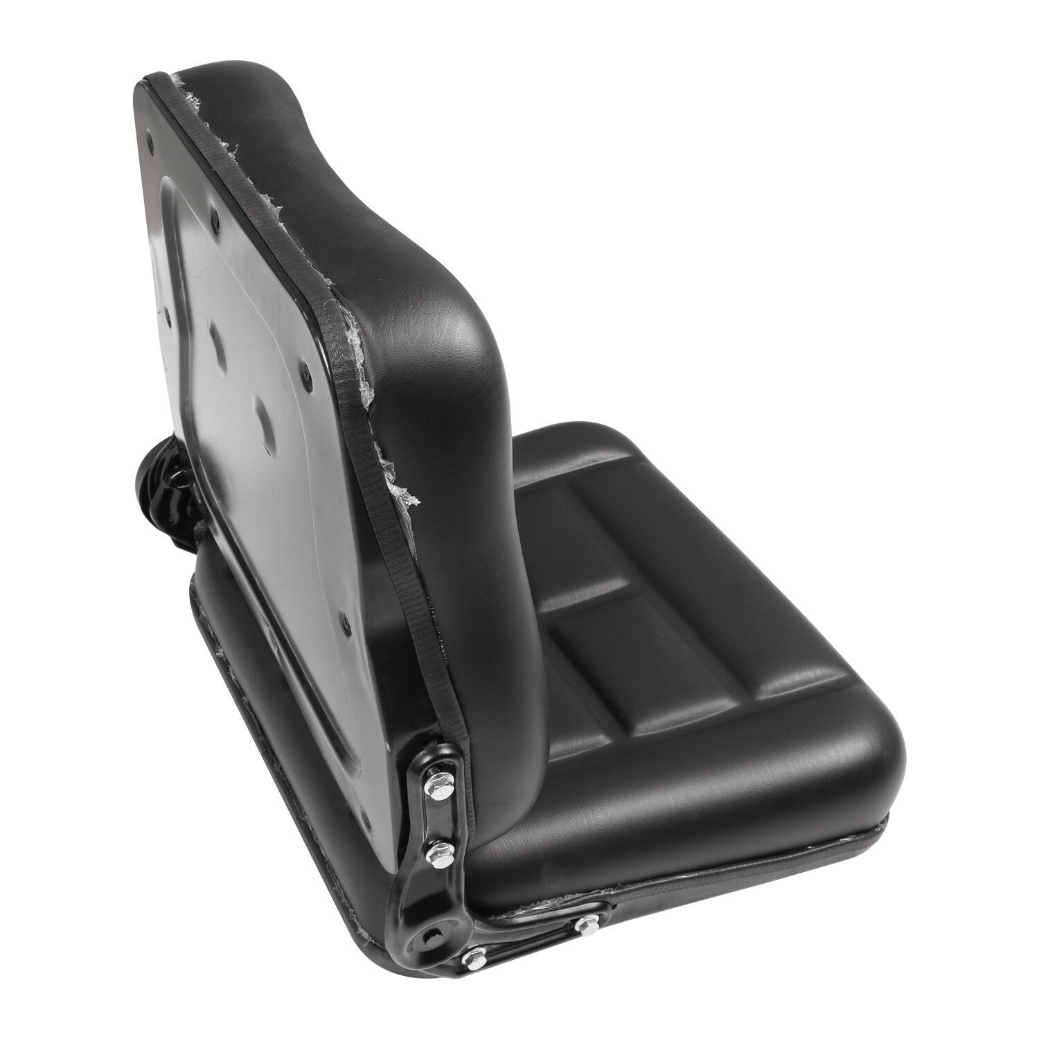 Universal Fold Down Tractor Forklift Seat with Micro Switch and Slide - Black