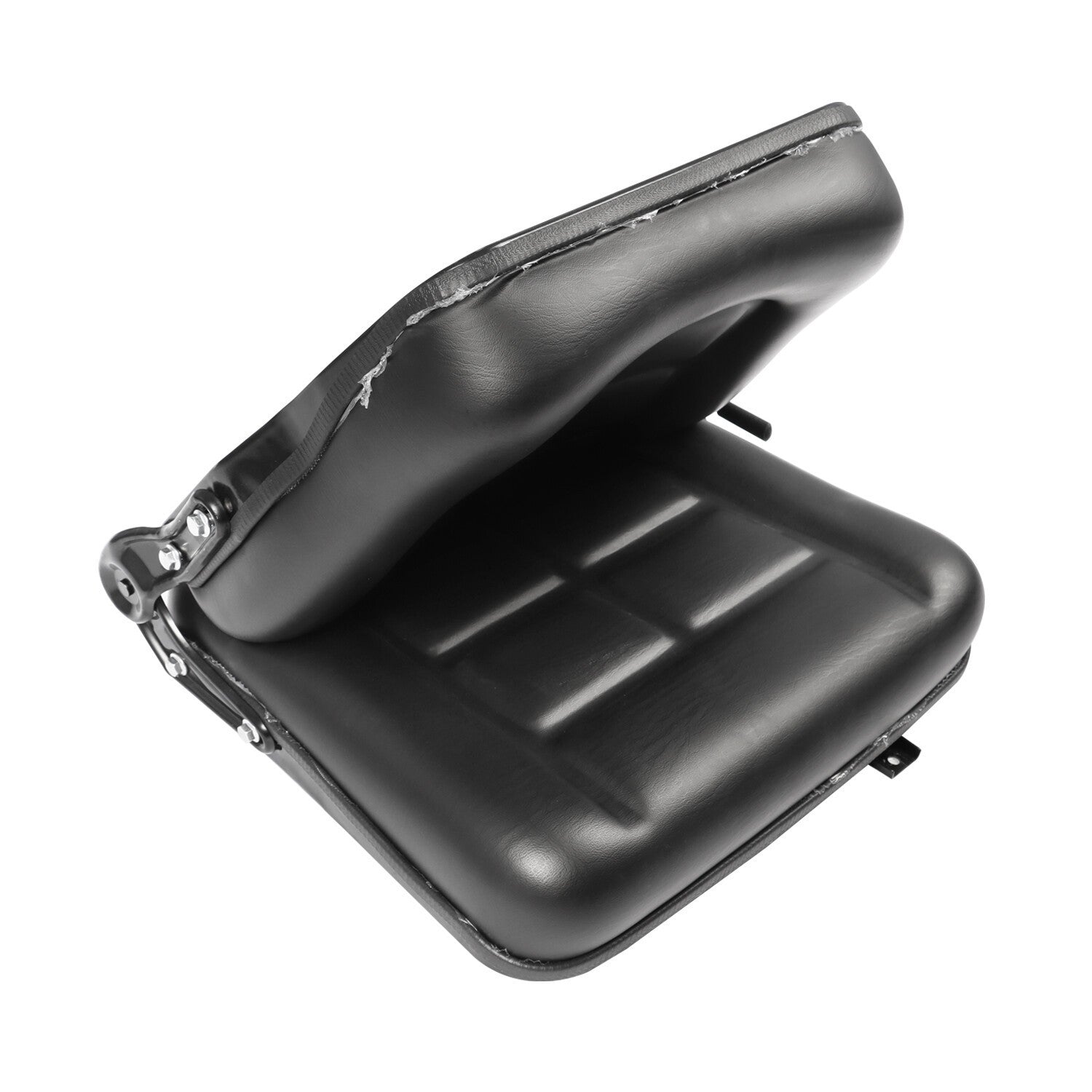 Universal Fold Down Tractor Forklift Seat with Micro Switch and Slide - Black