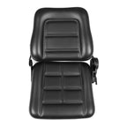 Universal Fold Down Tractor Forklift Seat with Micro Switch and Slide - Black