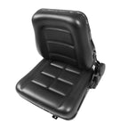 Universal Fold Down Tractor Forklift Seat with Micro Switch and Slide - Black