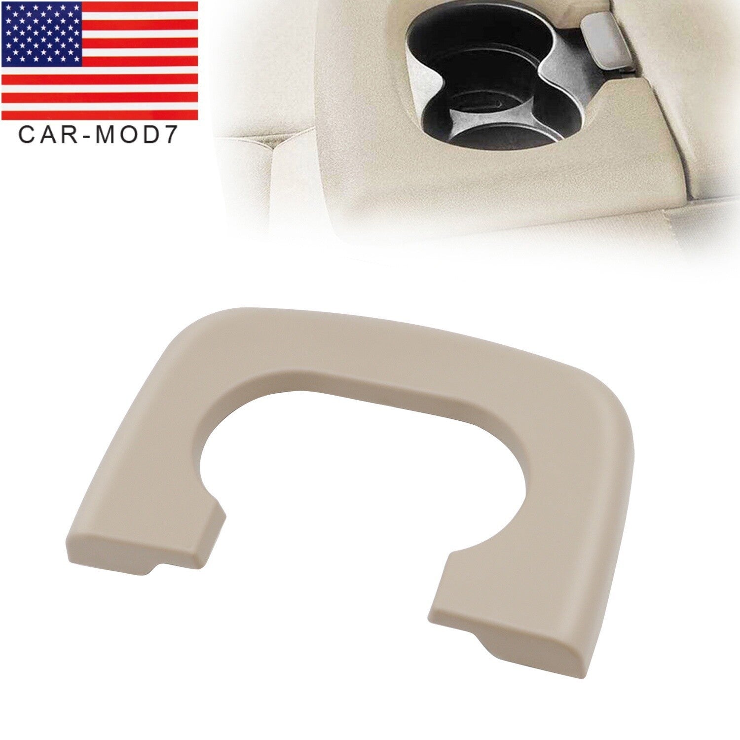 1997-2003 Ford F150 Center Console Cup Holder Armrest Pad Beige Replacement