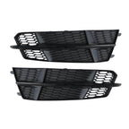 AUDI S6 A6 S-Line 2016-2018 Black Front Fog Light Cover Honeycomb Grille