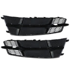 AUDI S6 A6 S-Line 2016-2018 Black Front Fog Light Cover Honeycomb Grille