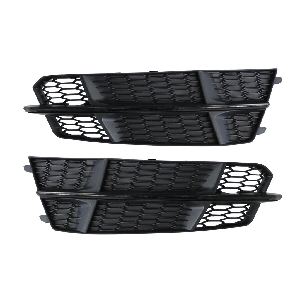 AUDI S6 A6 S-Line 2016-2018 Black Front Fog Light Cover Honeycomb Grille