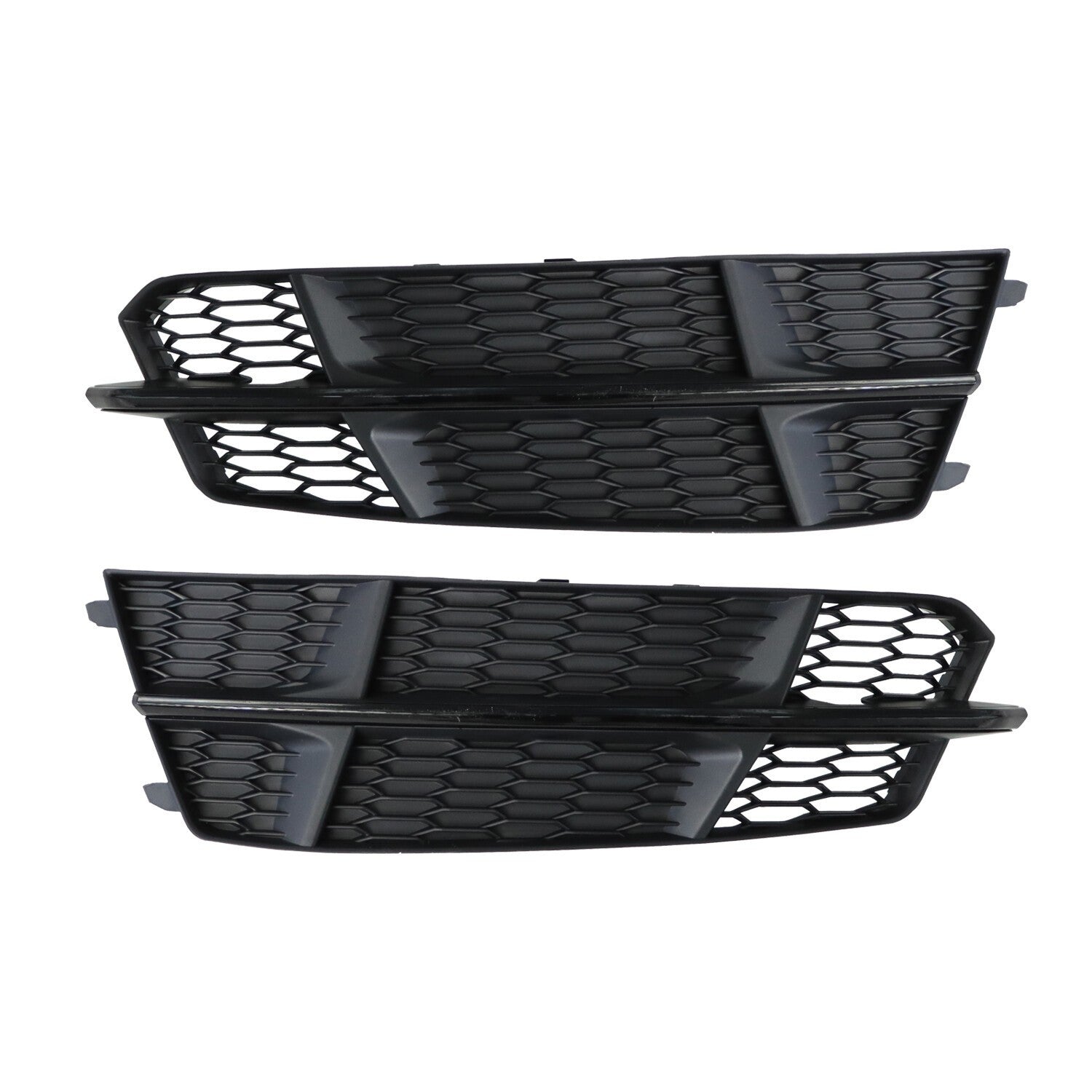 AUDI S6 A6 S-Line 2016-2018 Black Front Fog Light Cover Honeycomb Grille