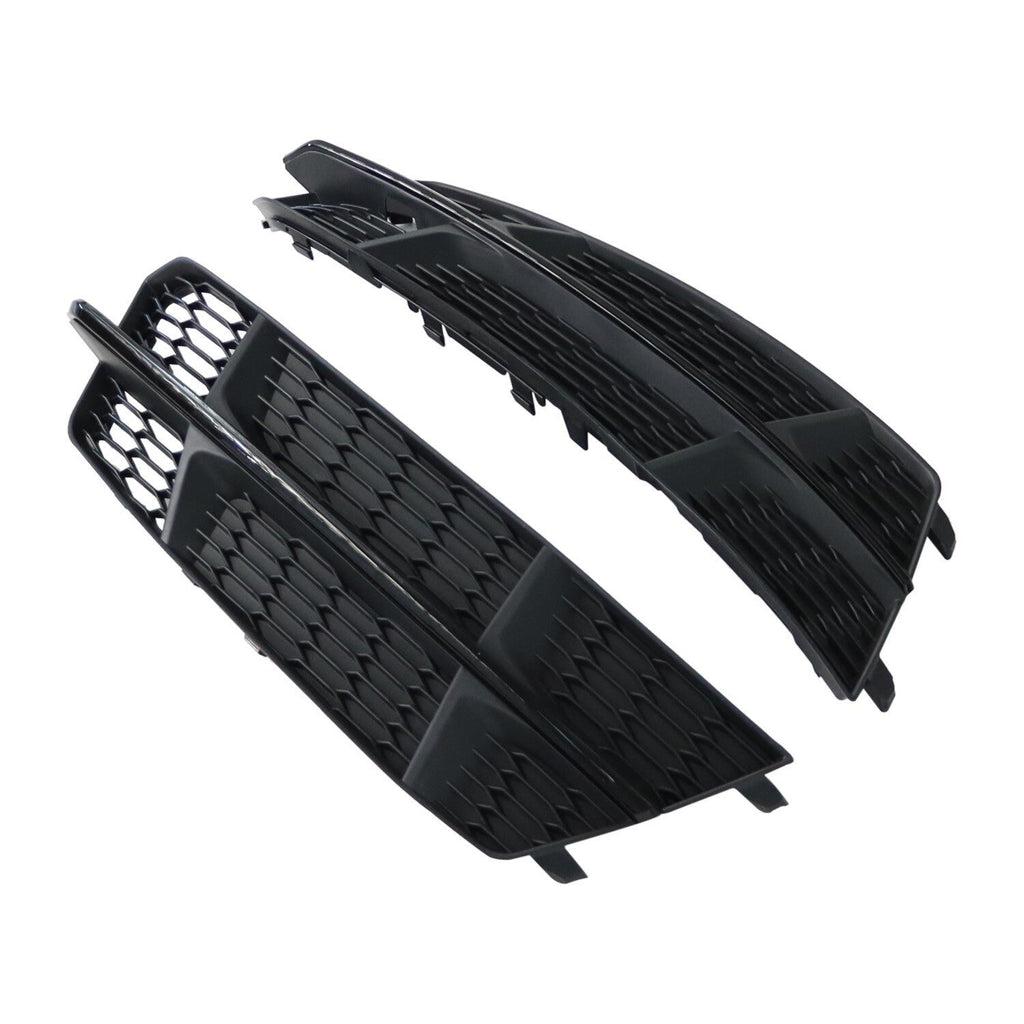 AUDI S6 A6 S-Line 2016-2018 Black Front Fog Light Cover Honeycomb Grille