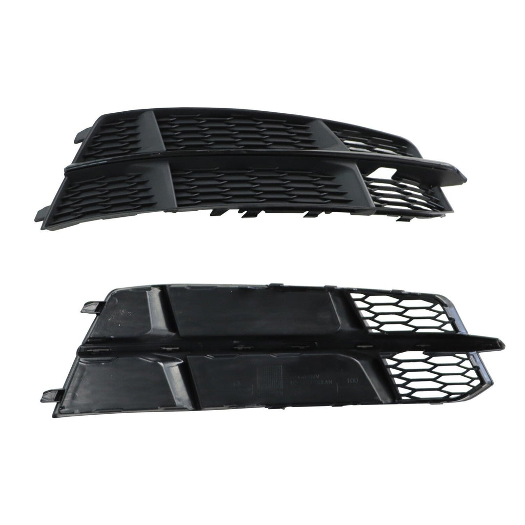 AUDI S6 A6 S-Line 2016-2018 Black Front Fog Light Cover Honeycomb Grille