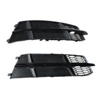 AUDI S6 A6 S-Line 2016-2018 Black Front Fog Light Cover Honeycomb Grille
