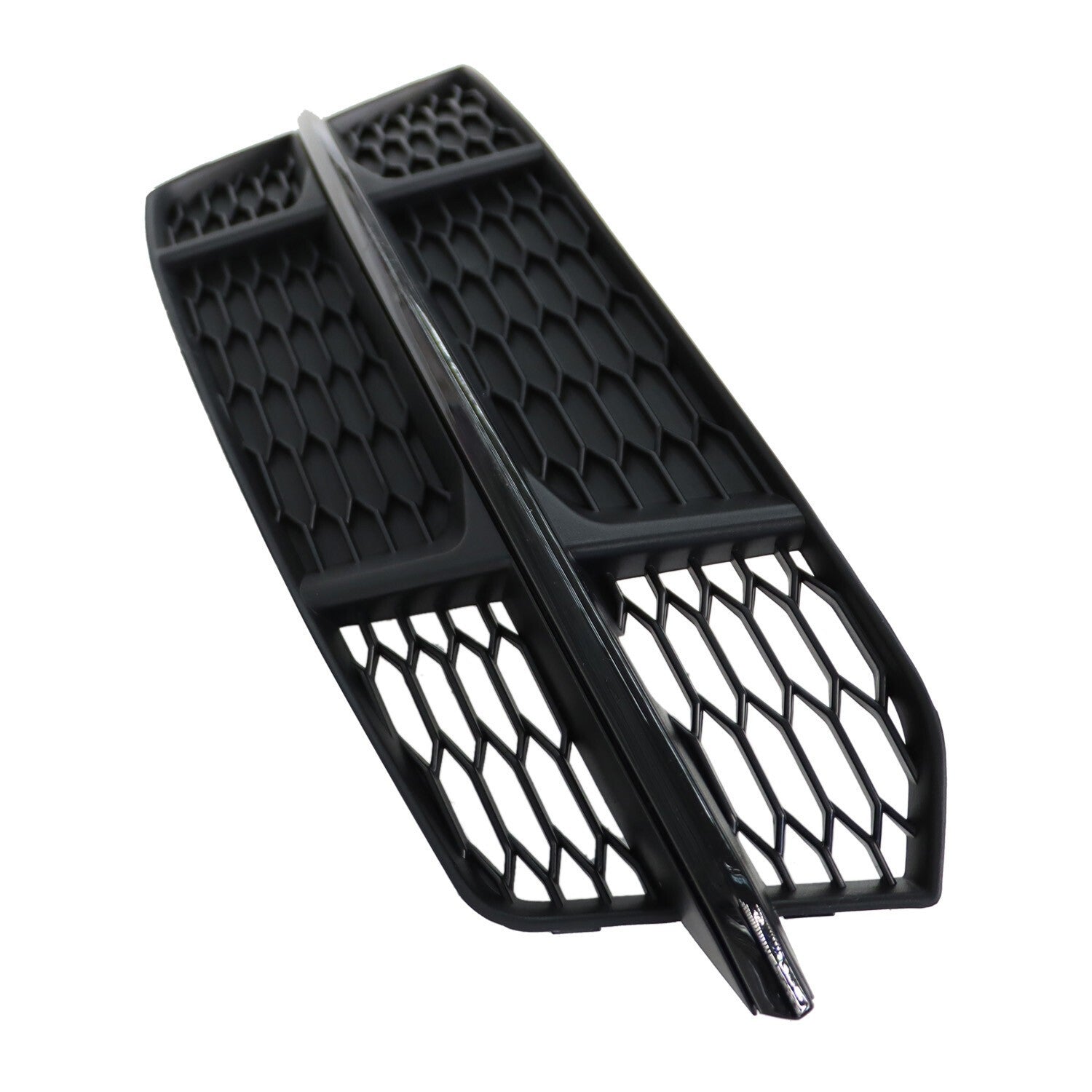 AUDI S6 A6 S-Line 2016-2018 Black Front Fog Light Cover Honeycomb Grille