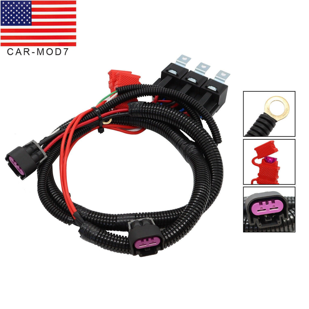 1999-2006 ECU Dual Electric Fan Upgrade Wiring Harness 7L5533A226T