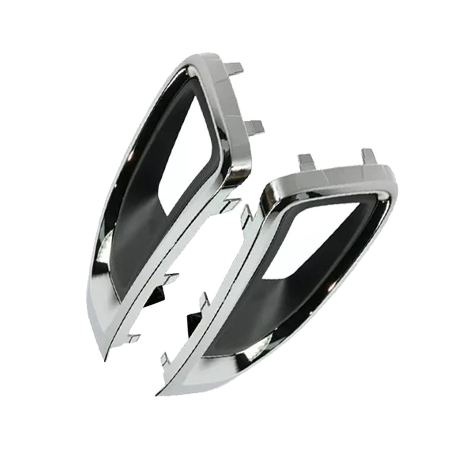 Black Fog Light Covers for 2015-2020 GMC Yukon XL Denali SLE SLT Left & Right