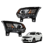 2016-2020 Dodge Durango HID Headlights w/ DRL Left & Right Side Set