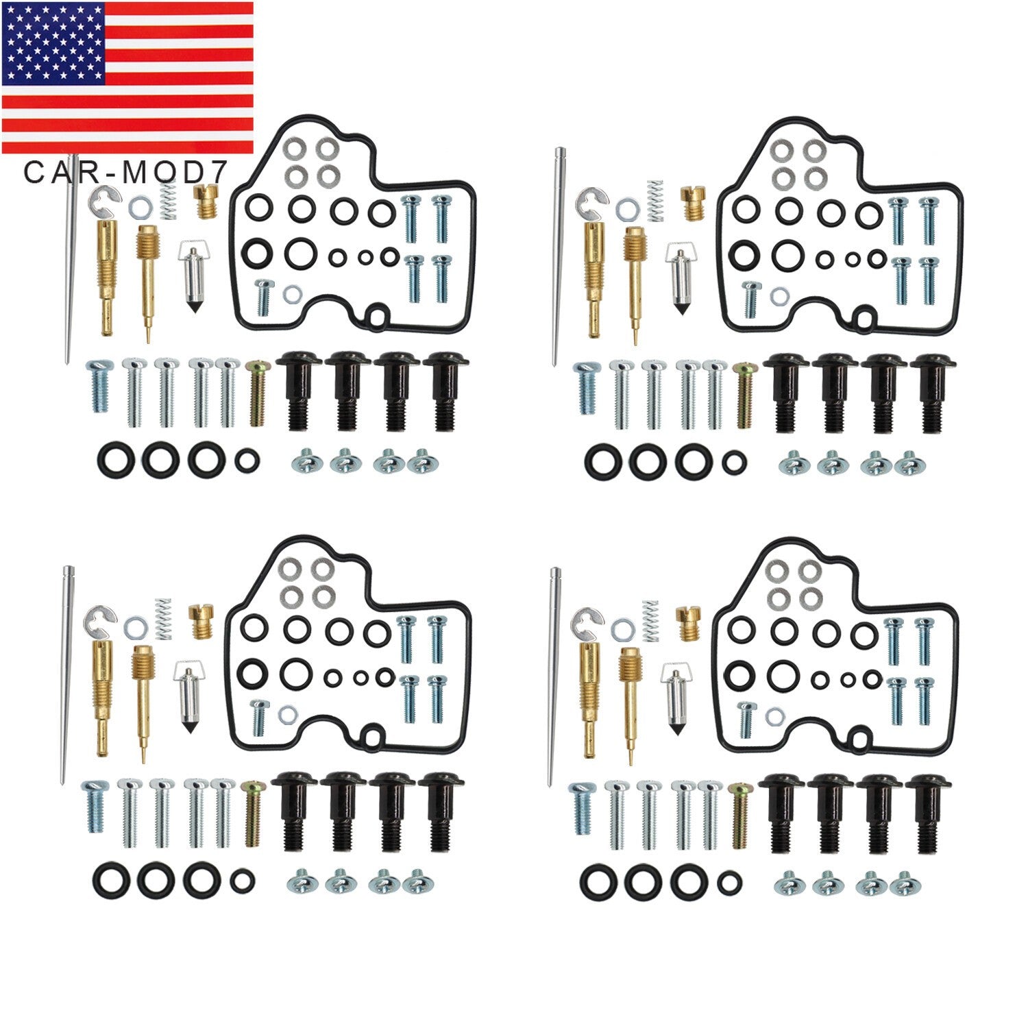 Yamaha YZF R6 600 1999-2002 Carburetor Repair Rebuild Kit 4 Pcs