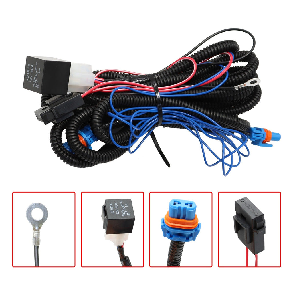 Chevy Silverado 1500/2500 Fog Light Wiring Harness Kit 2003-2006 Replacement