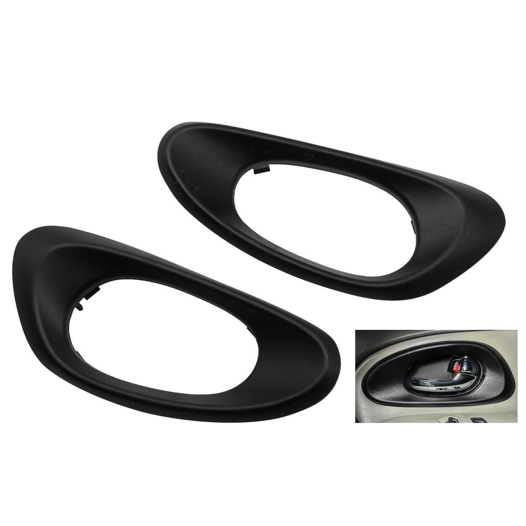 02-09 Chevy Trailblazer Front Inside Door Handle Textured Trim Bezel Set
