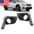 2016-17 Subaru Crosstrek Fog Light Trim Set Left & Right Textured Black 2Pc