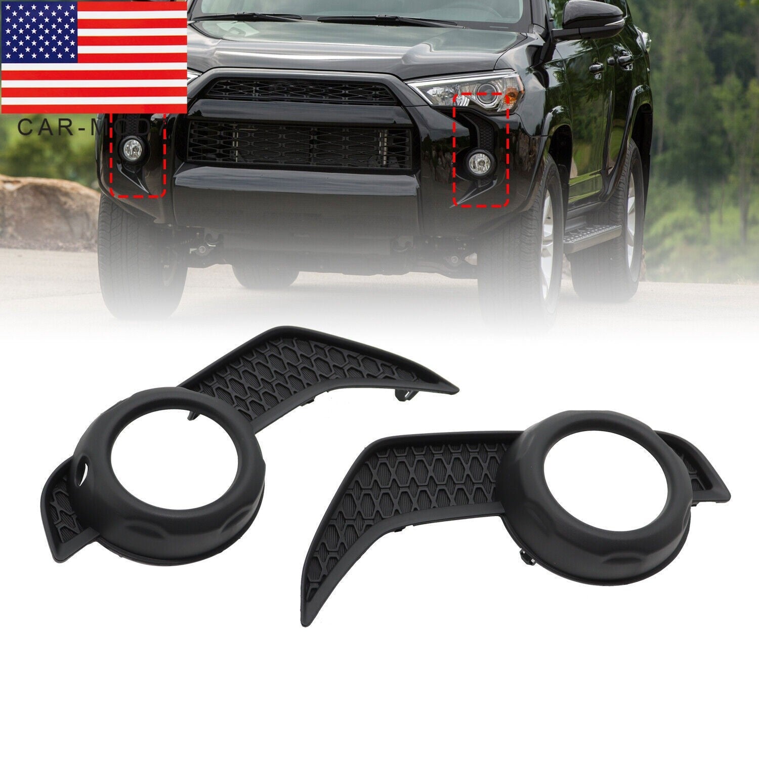 Toyota 4Runner Fog Light Bezel Trim Pair LH & RH Sides Replacement