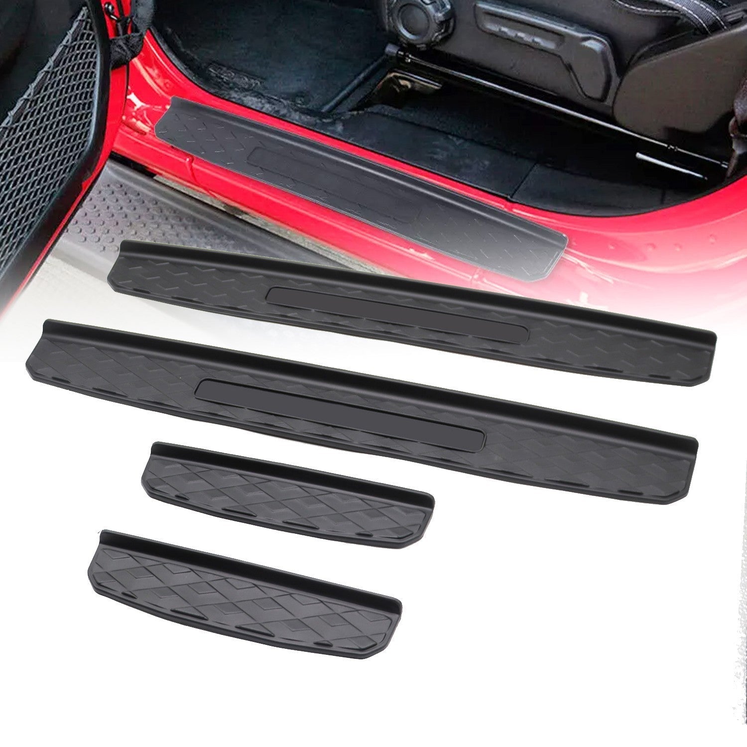 2020-2023 Jeep Gladiator Front & Rear Door Sill Guards 82215551 Fit