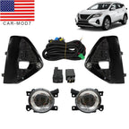 LED Fog Lights Kit w/ Bezel, Switch, Wires & Relay for 19-21 Nissan Murano