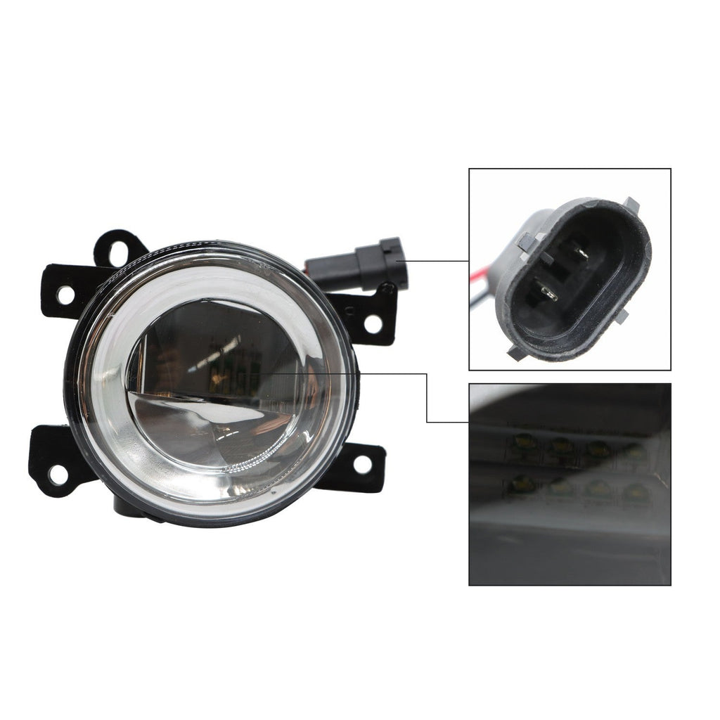 LED Fog Lights Kit w/ Bezel, Switch, Wires & Relay for 19-21 Nissan Murano