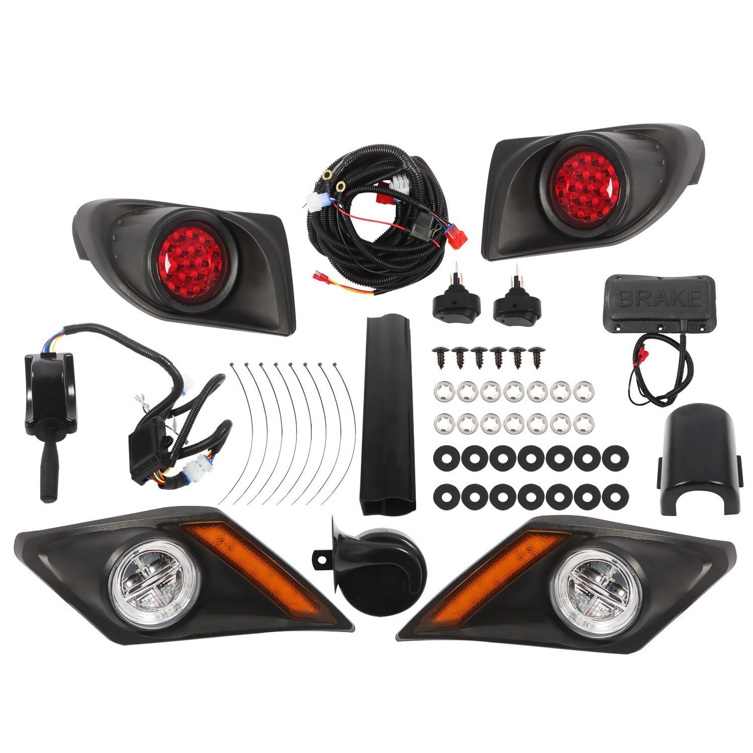 Fit Golf Cart LED Street Legal Light Kit for Yamaha Drive2 2017-Up