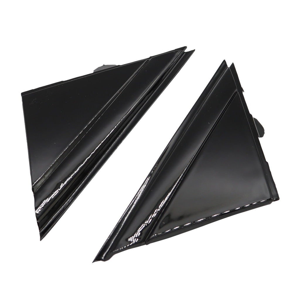 12-17 FIAT 500 Gloss Black Door Mirror Flag Covers Left & Right Pair Moldings