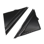 12-17 FIAT 500 Gloss Black Door Mirror Flag Covers Left & Right Pair Moldings