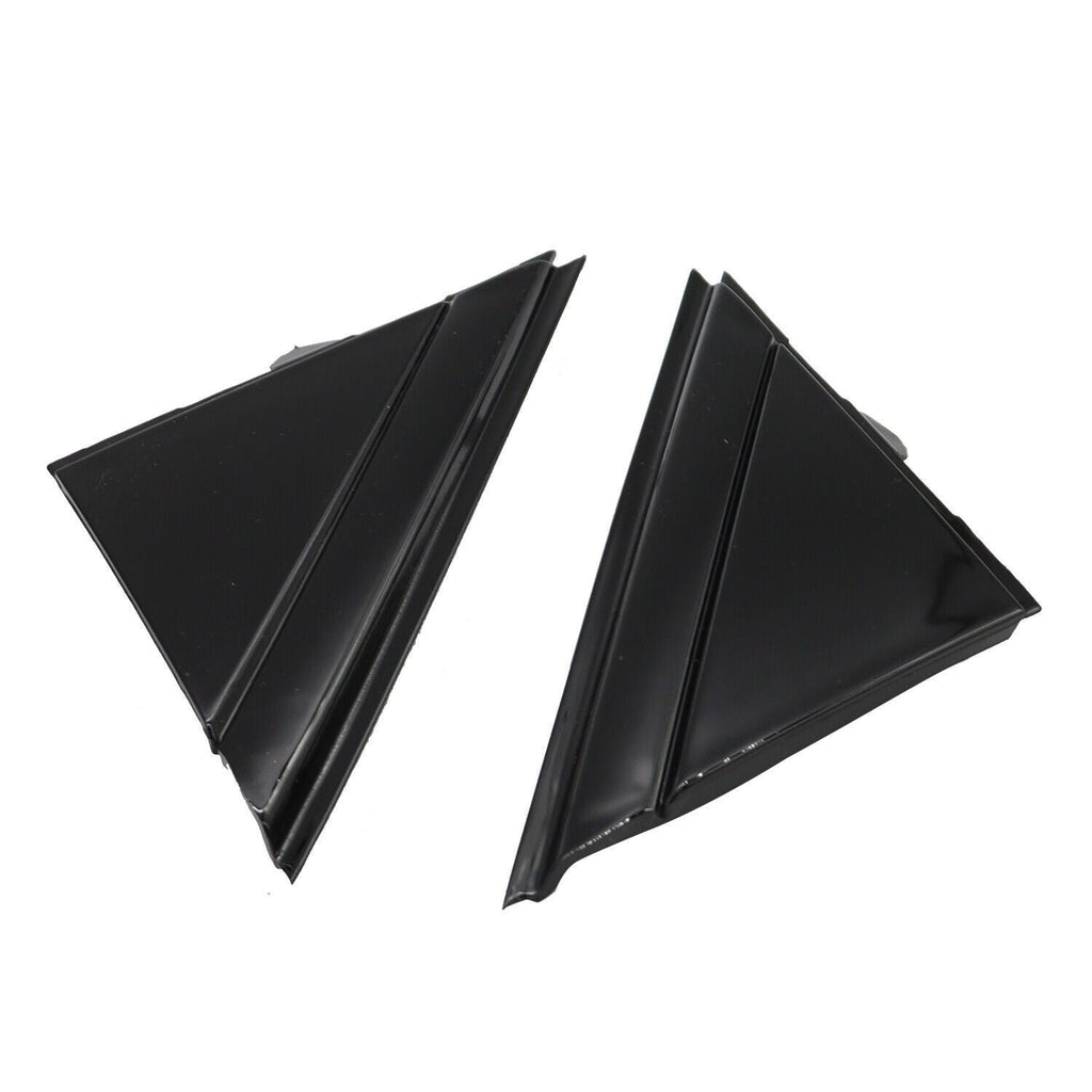 12-17 FIAT 500 Gloss Black Door Mirror Flag Covers Left & Right Pair Moldings