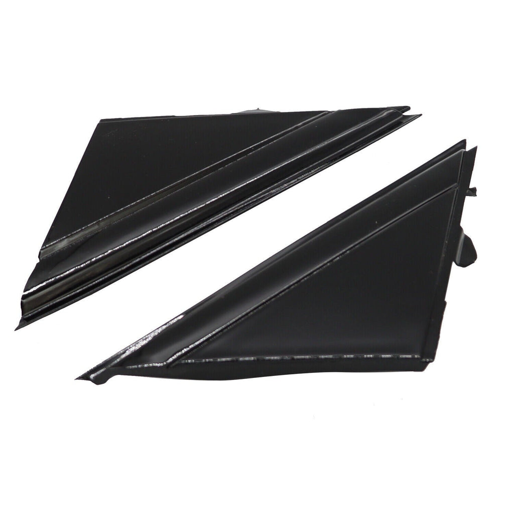 12-17 FIAT 500 Gloss Black Door Mirror Flag Covers Left & Right Pair Moldings
